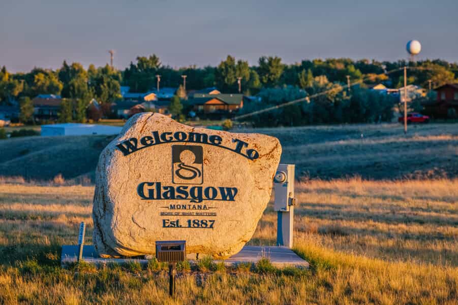 welcome to Glasgow stone 