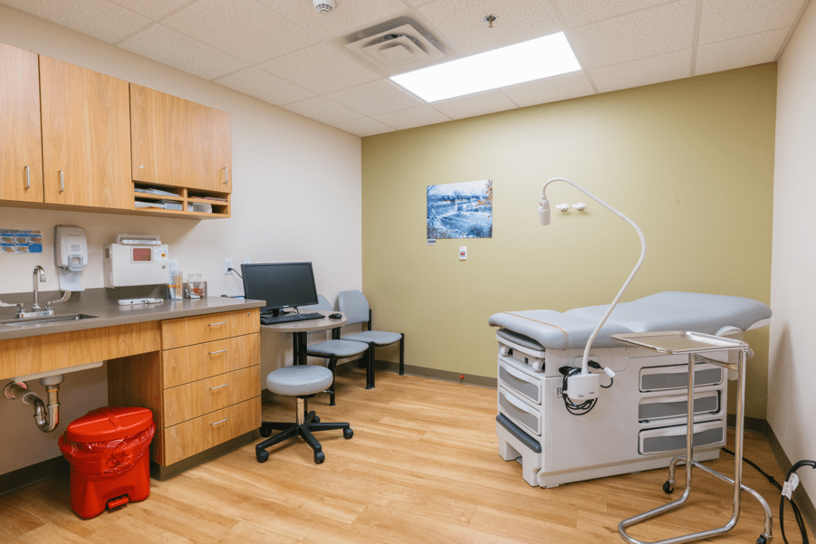 OBGYN exam room 